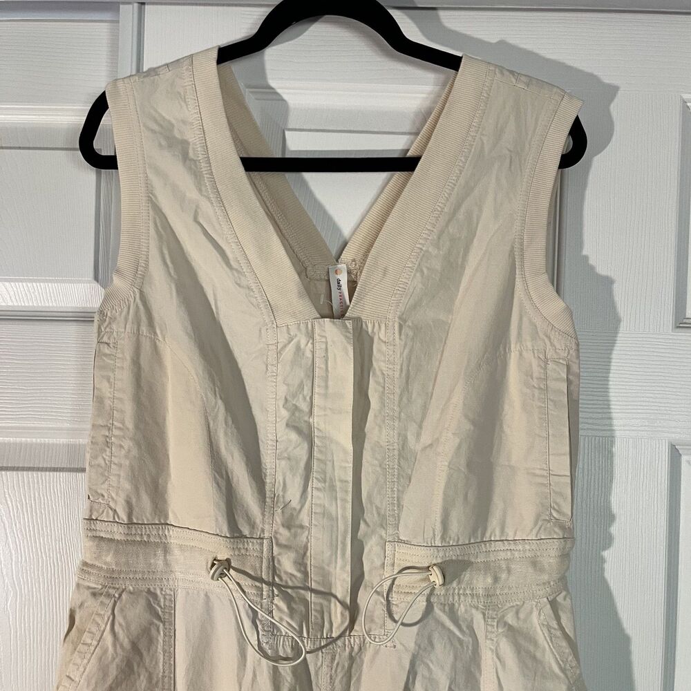 Daily Practice Anthropologie Soller Drawstring Jumpsuit Cream Women’s Small - Picture 10 of 16